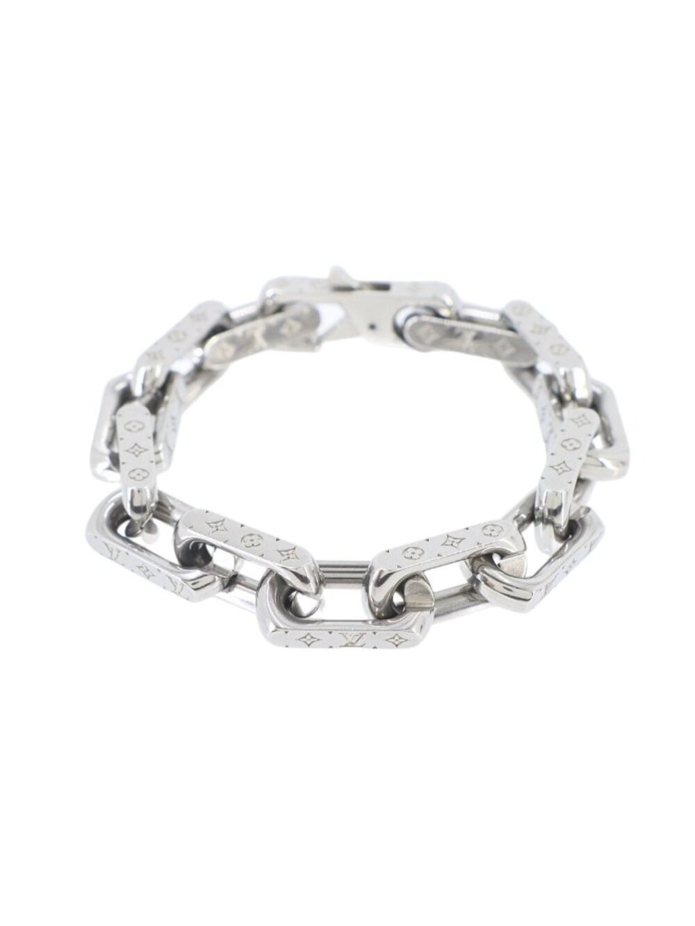 Louis Vuitton Bracelet Chain Monogram M Silver